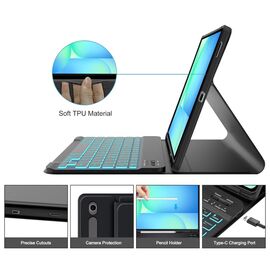 Tech-Protect SC Pen + Keyboard Case for Samsung Galaxy Tab S10 FE+ 13.1 X620 / X626B - Black | Techbox
