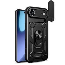 Hybrid Armor Camshield iPhone 17 Air Case with Stand and Camera Cover - Black - Apple Cases - Cases - Techbox