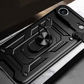 Hybrid Armor Camshield iPhone 17 Air Case with Stand and Camera Cover - Black - Apple Cases - Cases - Techbox