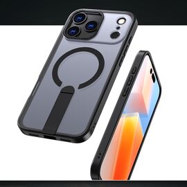Hybrid Armor X Case for iPhone 17 Pro Max with Stand, Compatible with MagSafe - Black - Apple Cases - Cases - Techbox