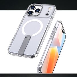 Hybrid Armor X Case for iPhone 17 Pro Max with Stand, Compatible with MagSafe - Transparent - Apple Cases - Cases - Techbox