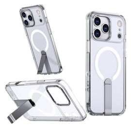 Hybrid Armor X Case for iPhone 17 Pro with Stand, Compatible with MagSafe - Transparent - Apple Cases - Cases - Techbox