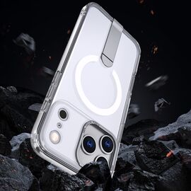 Hybrid Armor X Case for iPhone 17 Pro with Stand, Compatible with MagSafe - Transparent - Apple Cases - Cases - Techbox