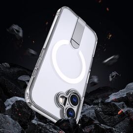 Hybrid Armor X Case for iPhone 17 with Stand, Compatible with MagSafe - Transparent - Apple Cases - Cases - Techbox