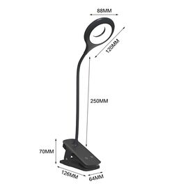 Mini Wozinsky Wireless LED Reading Lamp with Clip + USB-C Cable - Black - Table Lights - Lighting - Techbox