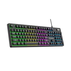 Wozinsky WKG-200 rainbow membrane gaming keyboard with scroll wheel - black