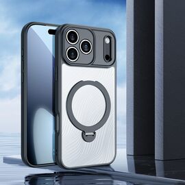 Dux Ducis Aimo Mag Case with Magnetic Ring and Stand for iPhone 17 Pro Max - Black - Apple Cases - Cases - Techbox