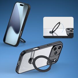 Dux Ducis Aimo Mag Case with Magnetic Ring and Stand for iPhone 17 Pro Max - Black - Apple Cases - Cases - Techbox