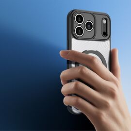Dux Ducis Aimo Mag Case with Magnetic Ring and Stand for iPhone 17 Pro Max - Black - Apple Cases - Cases - Techbox