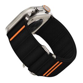 Tech-Protect Nylon Slip Strap for Apple Watch 44 / 45 / 46 / 49 mm - Black - Accessories - Smartwatches & Accessories - Techbox
