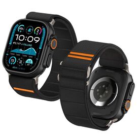 Tech-Protect Nylon Slip Strap for Apple Watch 44 / 45 / 46 / 49 mm - Black - Accessories - Smartwatches & Accessories - Techbox