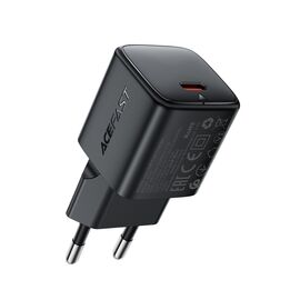 Acefast A117 GaN PD 20W USB-C Wall Charger - Black - Travel Chargers - Smartphone Chargers - Techbox