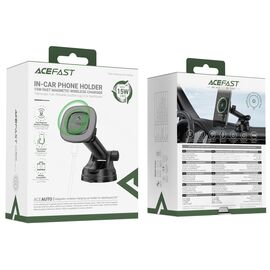 Acefast D47 Magnetic Dashboard Mount with Wireless Charger - Black - Smartphone Holders - Smartphones - Techbox