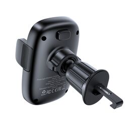 Acefast D48 Car Air Vent Mount with Wireless Charger - Black - Smartphone Holders - Smartphones - Techbox