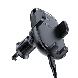 Acefast D48 Car Air Vent Mount with Wireless Charger - Black - Smartphone Holders - Smartphones - Techbox