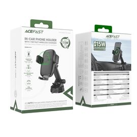 Acefast D49 Car Mount with Wireless Charger for Dashboard - Black - Powerbanks - Smartphone Chargers - Techbox