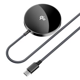 Acefast E24 Qi2 15W Magnetic Inductive Charger with 1.2m USB-C Cable - Black - Powerbanks - Smartphone Chargers - Techbox