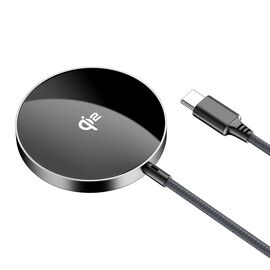 Acefast E24 Qi2 15W Magnetic Inductive Charger with 1.2m USB-C Cable - Black - Powerbanks - Smartphone Chargers - Techbox