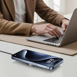 Acefast E24 Qi2 15W Magnetic Inductive Charger with 1.2m USB-C Cable - Black - Powerbanks - Smartphone Chargers - Techbox