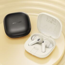 Acefast W4 TWS in-ear wireless headphones with phone stand function - white | Techbox