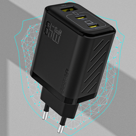Dudao A29C 65W GaN Wall Charger + USB-C Cable - Black | Techbox