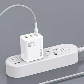 Dudao A29C 65W GaN Wall Charger + USB-C Cable - White | Techbox