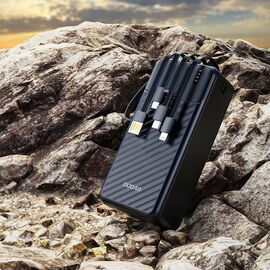 Dudao K11 Max 30000mAh Powerbank with Built-in Cables - Black - Travel Chargers - Smartphone Chargers - Techbox
