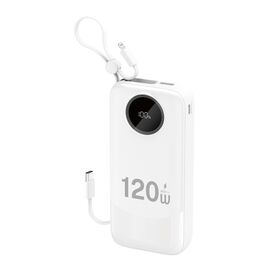Dudao K13Pro 20000mAh Powerbank with Built-in Cable - White - Travel Chargers - Smartphone Chargers - Techbox
