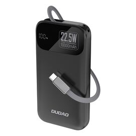 Dudao K31 10000 mAh 22.5W PD Powerbank with Built-in Cable - Black | Techbox