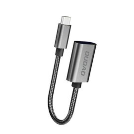 Dudao L15T OTG Adapter USB-C - USB-A - Gray | Techbox