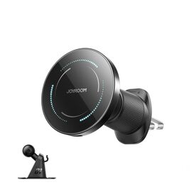 Joyroom JR-ZS502 MagSafe Compatible Car Holder with Wireless Charger for Air Vent/Dashboard - Black - Smartphone Holders - Smartphones - Techbox