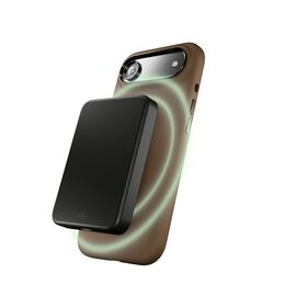 Pure Icon Mag Pro Liquid Silicone Case for iPhone 17 Air, MagSafe Compatible, with Camera Protection and Aluminum Buttons - Brown - Apple Cases - Cases - Techbox