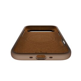 Pure Icon Mag Pro Liquid Silicone Case for iPhone 17 Air, MagSafe Compatible, with Camera Protection and Aluminum Buttons - Brown - Apple Cases - Cases - Techbox
