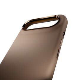 Pure Icon Mag Pro Liquid Silicone Case for iPhone 17 Air, MagSafe Compatible, with Camera Protection and Aluminum Buttons - Brown - Apple Cases - Cases - Techbox