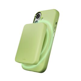 Pure Icon Mag Pro Liquid Silicone Case for iPhone 17, MagSafe Compatible, with Camera Protection and Aluminum Buttons - Green | Techbox