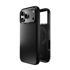 Pure Icon Mag Pro Liquid Silicone Case for iPhone 17 Pro, MagSafe Compatible, with Camera Protection and Aluminum Buttons - Black - Apple Cases - Cases - Techbox