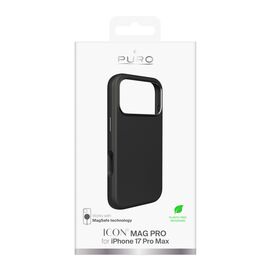 Pure Icon Mag Pro Liquid Silicone Case for iPhone 17 Pro Max, MagSafe Compatible, with Camera Protection and Aluminum Buttons - Black - Apple Cases - Cases - Techbox