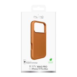 Pure Icon Mag Pro Liquid Silicone Case for iPhone 17 Pro Max, MagSafe Compatible, with Camera Protection and Aluminum Buttons - Orange - Apple Cases - Cases - Techbox