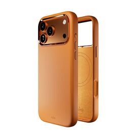 Pure Icon Mag Pro Liquid Silicone Case for iPhone 17 Pro Max, MagSafe Compatible, with Camera Protection and Aluminum Buttons - Orange - Apple Cases - Cases - Techbox