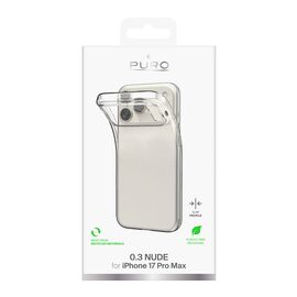 Puro 0.3 Nude Ultra-Slim TPU Case for iPhone 17 Pro Max - Transparent | Techbox