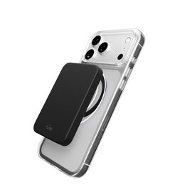 Puro Lite Mag TPU+PC Case Compatible with MagSafe for iPhone 17 Pro Max - Transparent with Black Ring - Apple Cases - Cases - Techbox