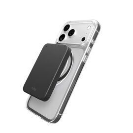 Puro Lite Mag TPU+PC Case Compatible with MagSafe for iPhone 17 Pro - Transparent with Gray Ring - Apple Cases - Cases - Techbox