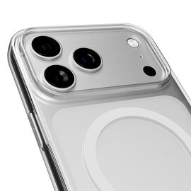 Puro Lite Mag TPU+PC Case Compatible with MagSafe for iPhone 17 Pro - Transparent with White Ring - Apple Cases - Cases - Techbox