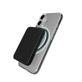 Puro Lite Mag TPU+PC Case Compatible with MagSafe for iPhone 17 - Transparent with Black Ring - Apple Cases - Cases - Techbox