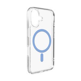 Puro Lite Mag TPU+PC Case Compatible with MagSafe for iPhone 17 - Transparent with Blue Ring - Apple Cases - Cases - Techbox