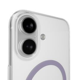 Puro Lite Mag TPU+PC Case Compatible with MagSafe for iPhone 17 - Transparent with Pink Ring - Apple Cases - Cases - Techbox