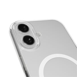 Puro Lite Mag TPU+PC Case Compatible with MagSafe for iPhone 17 - Transparent with White Ring - Apple Cases - Cases - Techbox