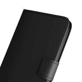 Puro Wallet Stand Case for iPhone 17 Air made of eco-leather, with a flap, wallet and stand function - black - Apple Cases - Cases - Techbox