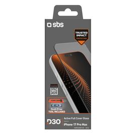 SBS protective glass with D3O technology set with applicator for iPhone 17 Pro Max | Techbox