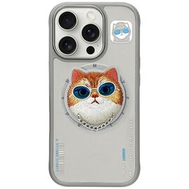 Nimmy Glasses Cool Cat MagSafe Case for iPhone 16 Pro - Gray | Techbox